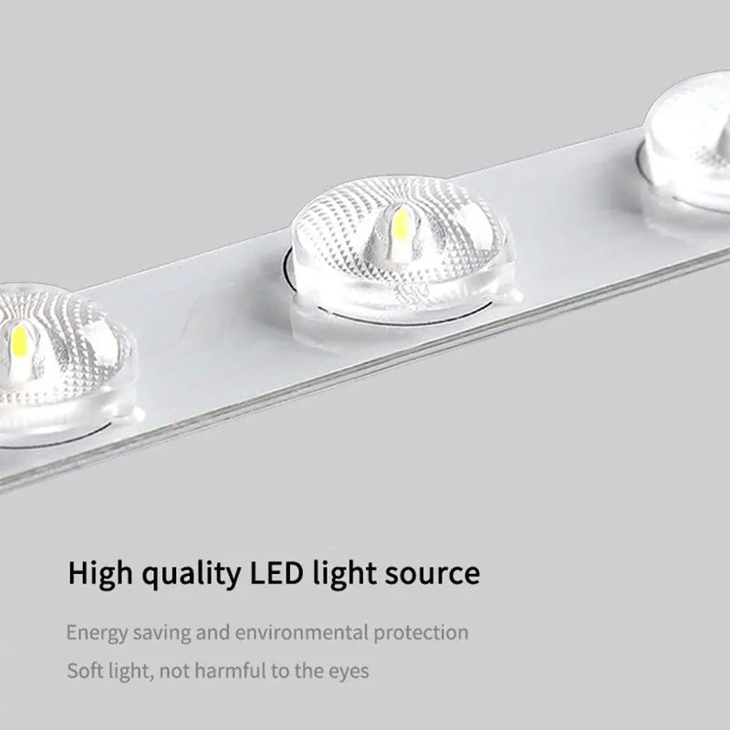 Modern minimalist square wooden LED ceiling lamp - vue 6 sur 9