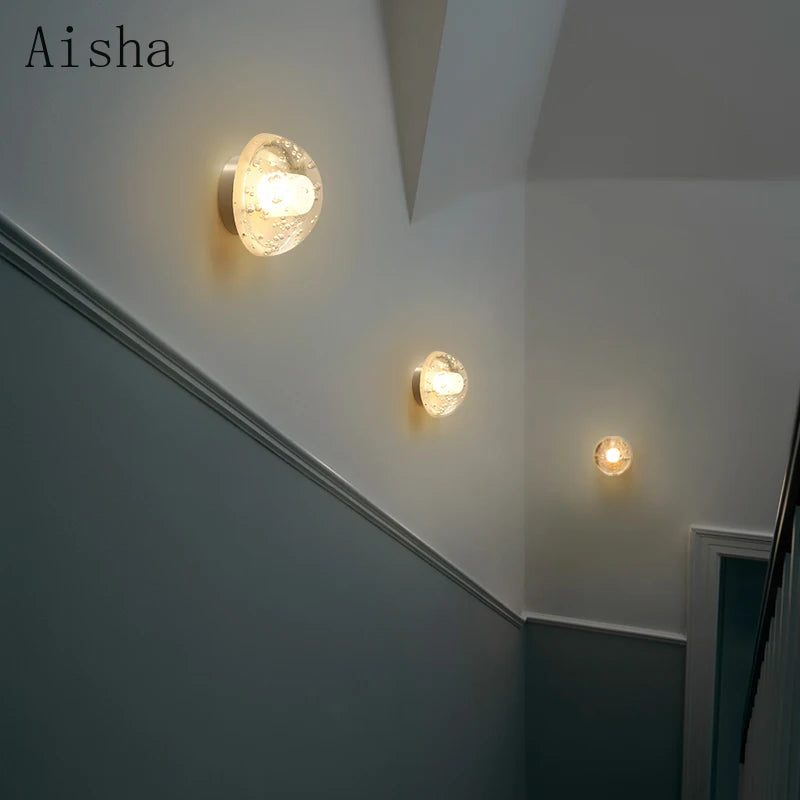 Decorative LED outdoor wall light for exterior spaces