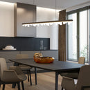 Modern minimalist gold and black chandelier for pendant lighting