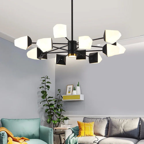 Modern LED chandelier for magical indoor lighting - vue 2 sur 11