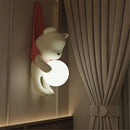 Korean style resin LED wall lamp for interior decoration