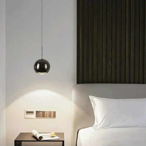 Modern round LED pendant light with adjustable angle - vue 6 sur 20