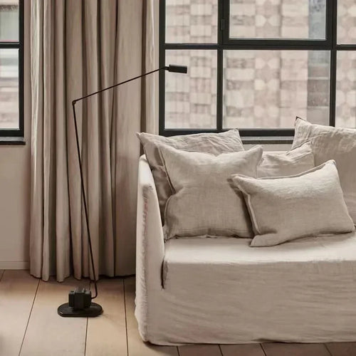Modern Italian design floor lamp with adjustable swing arm - vue 6 sur 14