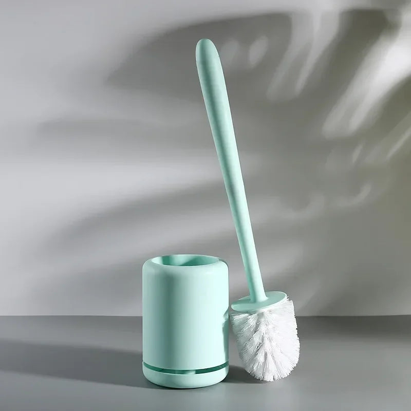 Wall-mounted toilet brush with convenient storage holder - vue 7 sur 9