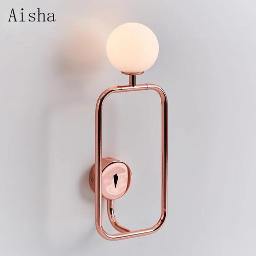 Creative minimalist rotating decorative wall light - vue 3 sur 7