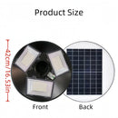 Round solar lamp for garden and outdoor lighting
