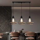 modern retro industrial wrought iron pendant light for indoor lighting