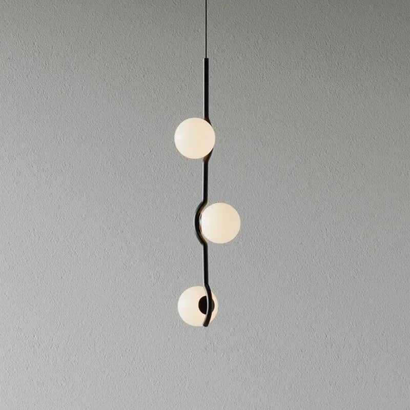 Modern minimalist LED chandelier for home decor - vue 5 sur 14