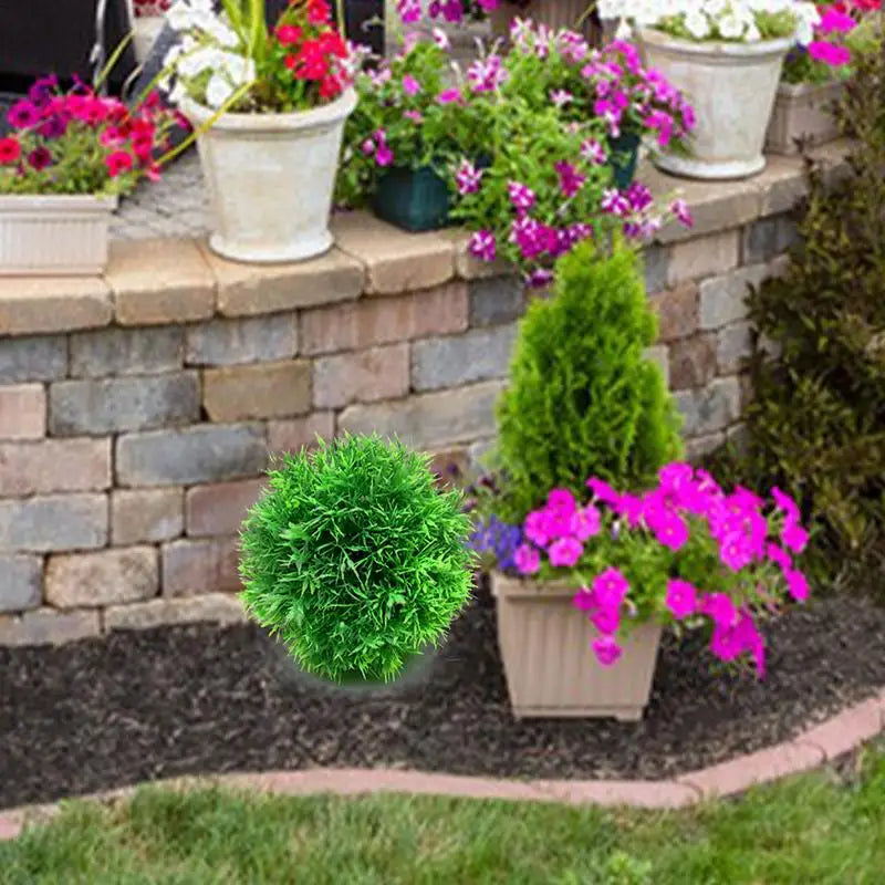 Decorative artificial pine needle grass ball - vue 10 sur 11