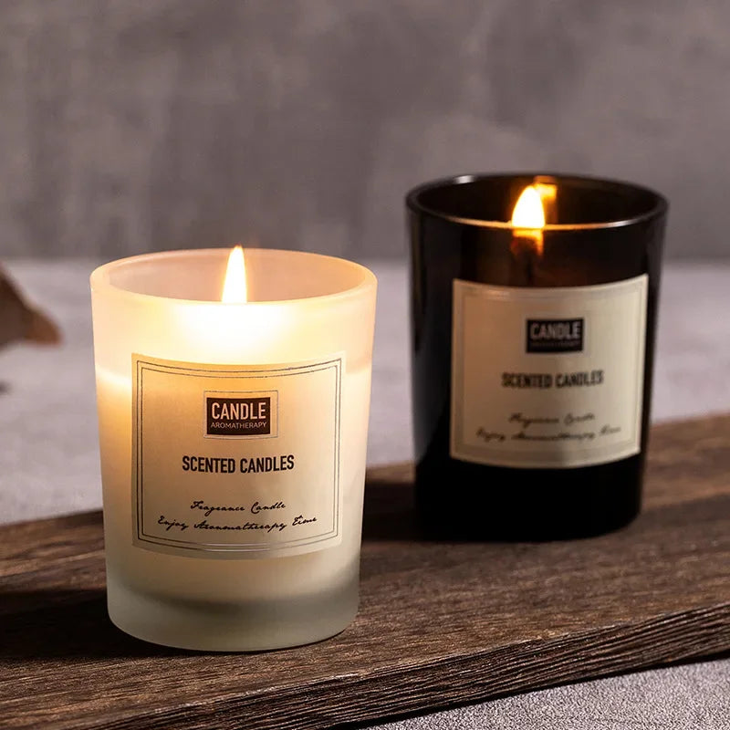 European plant scented aromatherapy candle for clean and decorative air