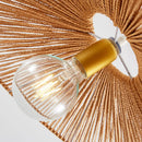 Asian style woven rattan pendant light for indoor lighting