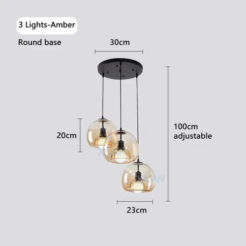 suspension led industrielles à 3 lumières - vue 17 sur 16