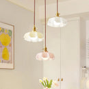 Simple pleated chandelier for interior decor soft lighting