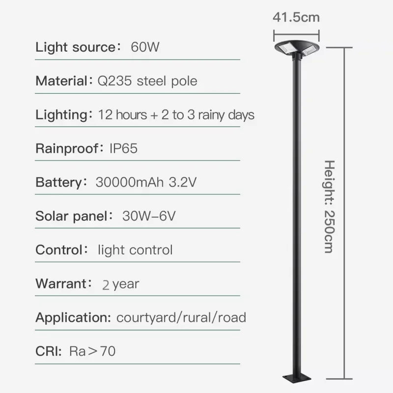Round solar lamp for garden and outdoor lighting - vue 4 sur 17