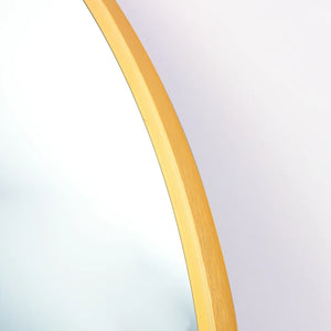 miroir de sol plein long design semi-circulaire pour intérieur