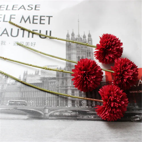 Artificial dandelion chrysanthemum flower for wedding and event decoration - vue 12 sur 14