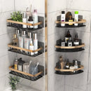 luxury rustproof wall shelves for bathroom accessories