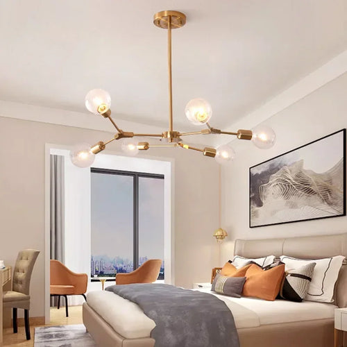 Modern tree-shaped chandelier for interior decoration - vue 2 sur 14