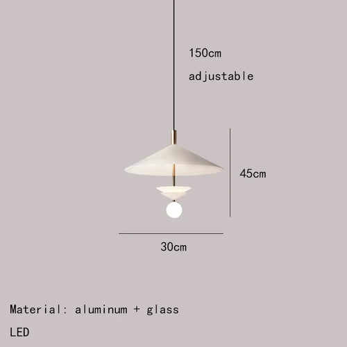 Modern indoor metal pendant light with soft illumination - vue 14 sur 14