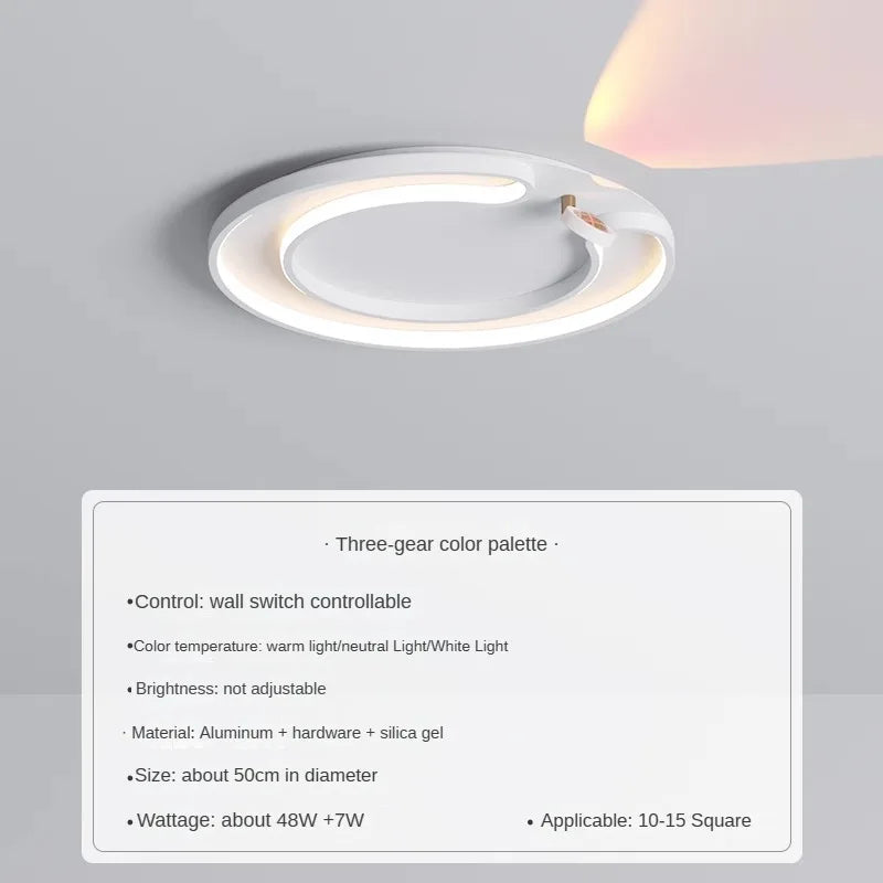 Modern LED ceiling light for a romantic and cosy ambience