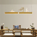 Chinese wooden pendant light for a zen and economical atmosphere