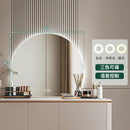 artistic makeup mirror with creative wall light
