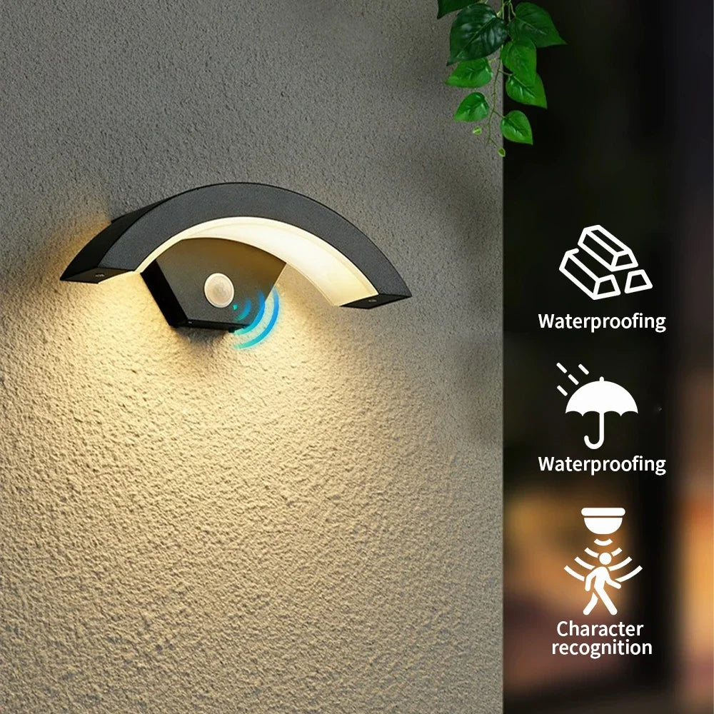 Waterproof outdoor aluminium wall light 24W
