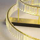 Luxury copper and crystal ceiling light lampara de techo
