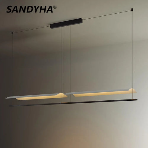 Modern minimalist designer chandelier for interior and decor - vue 2 sur 12