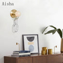 Nordic glass wall light for interior decoration