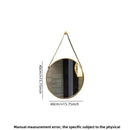 round gold wall mirror for bathroom and hairdressing