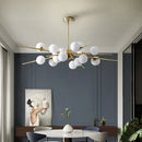 Modern minimalist copper molecular design lamp