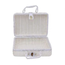 retro rattan basket for storage and picnic