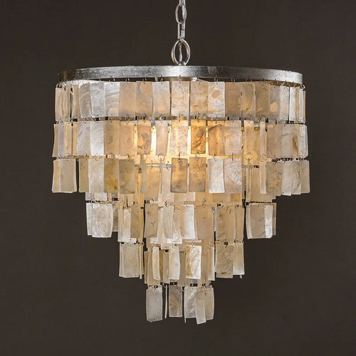 Retro shell chandelier for elegant interior decoration - vue 3 sur 14