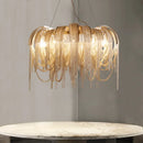 Aluminium pendant light with modern LED indoor lighting