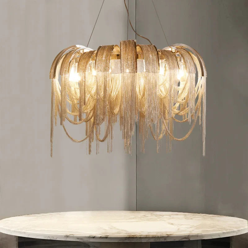 Aluminium pendant light with modern LED indoor lighting - vue 4 sur 10