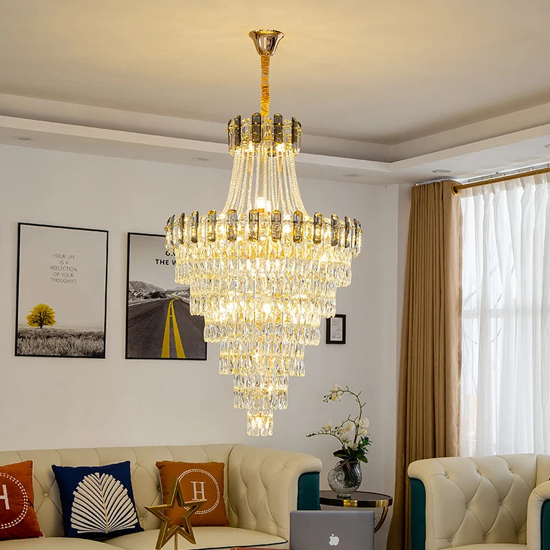 Contemporary crystal chandelier for elegant interiors