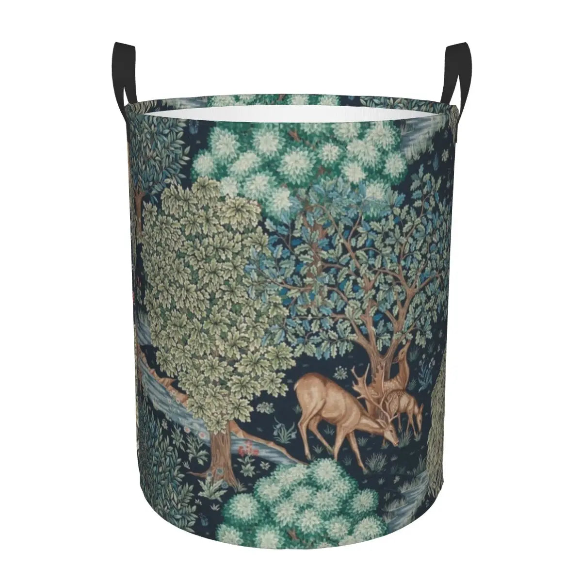 floral foldable laundry basket for baby toy storage - vue 11 sur 30