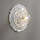 Vintage round carved wall light French design