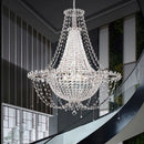 Luxury K9 stainless steel LED chandelier modern pendant light
