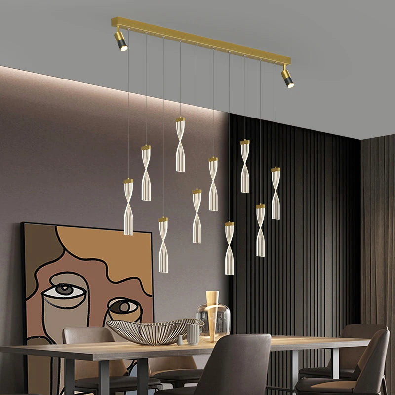 Nordic LED pendant light for kitchen, hotel and café - vue 4 sur 14
