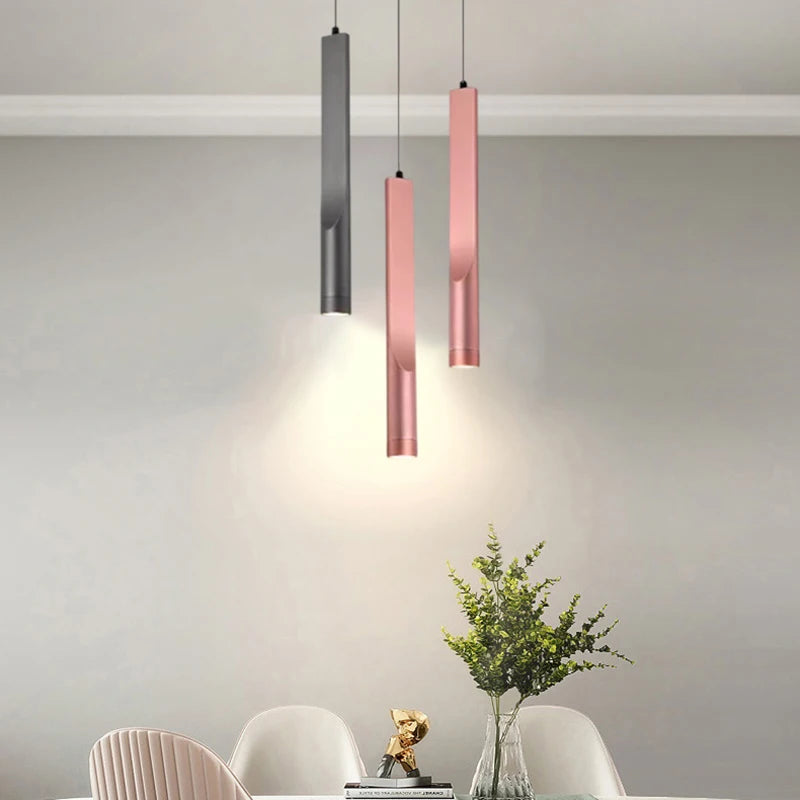 Minimalist style aluminium pendant light 3000k