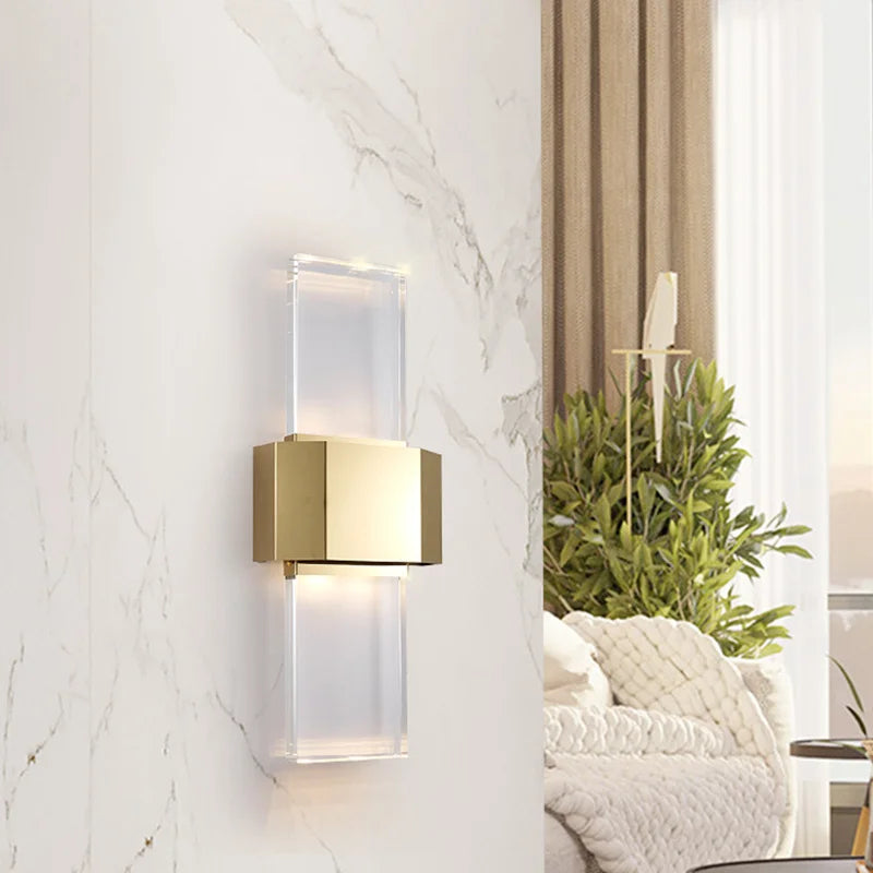 Modern crystal wall light for interior decoration