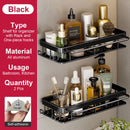 no-drill wall shelf for bathroom and kitchen storage
