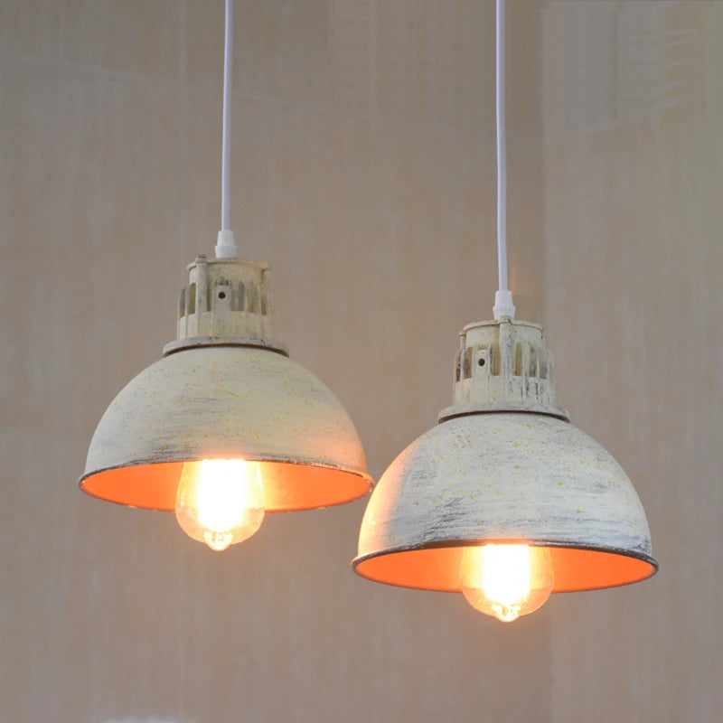 Vintage pendant light with pot lid for modern decor