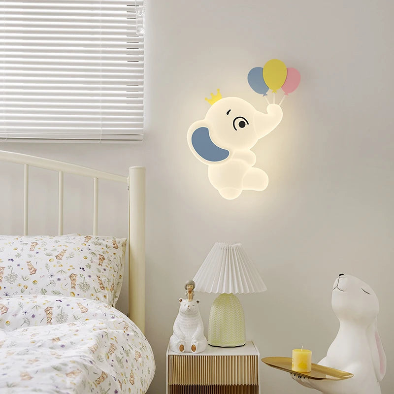 Creative elephant-shaped wall light for indoor lighting - vue 5 sur 12