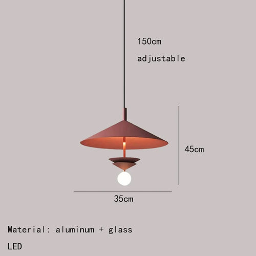 Modern indoor metal pendant light with soft illumination - vue 11 sur 14