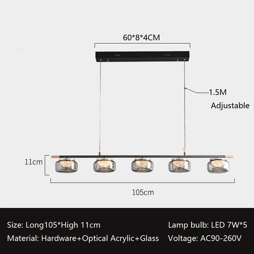High-end Italian minimalist chandelier for modern lighting - vue 13 sur 12