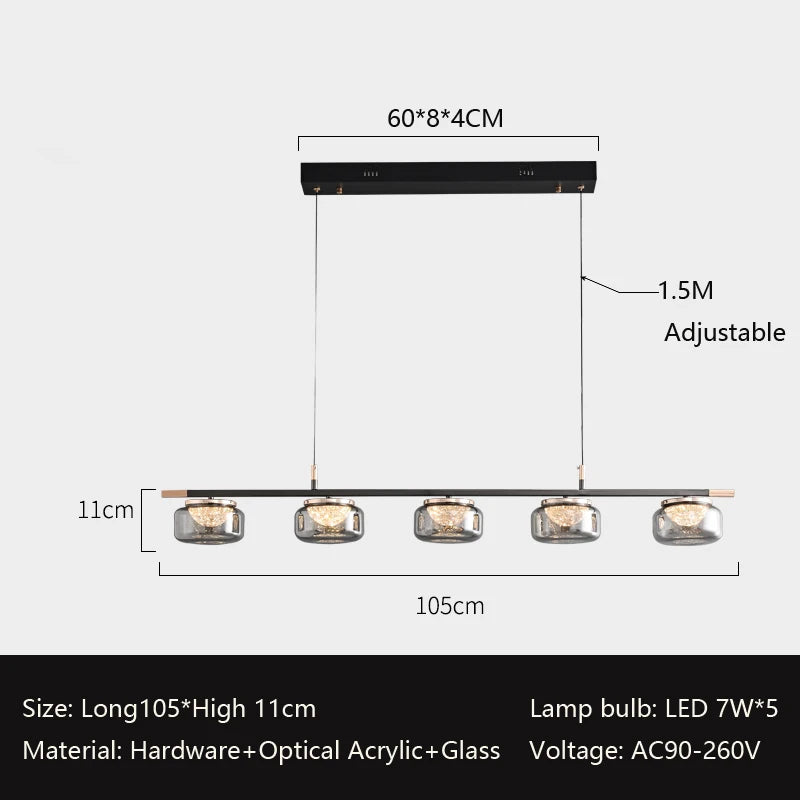 High-end Italian minimalist chandelier for modern lighting - vue 12 sur 12