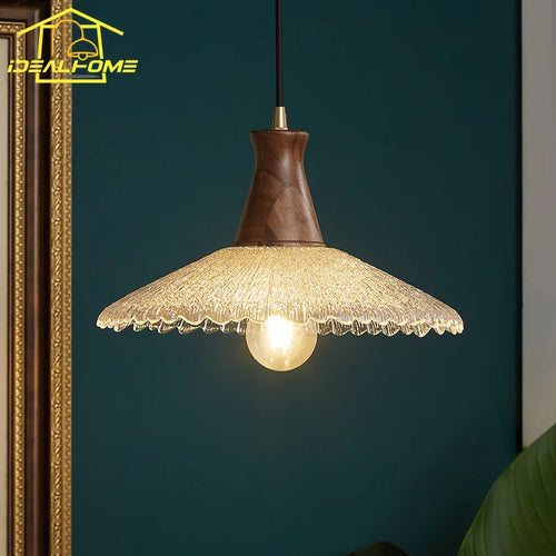 Glass and copper pendant light for a Nordic indoor atmosphere - vue 2 sur 8